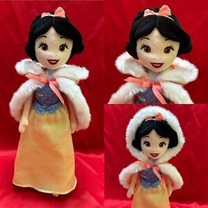 Disney SnowWhite Pink winter cap plush doll RARE
